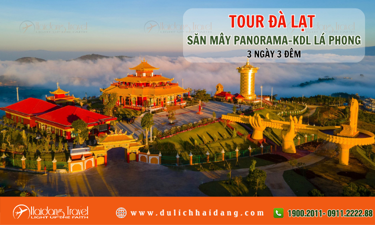 Tour Đà Lạt Săn Mây Panorama KDL Lá Phong 3 ngày 3 đêm 