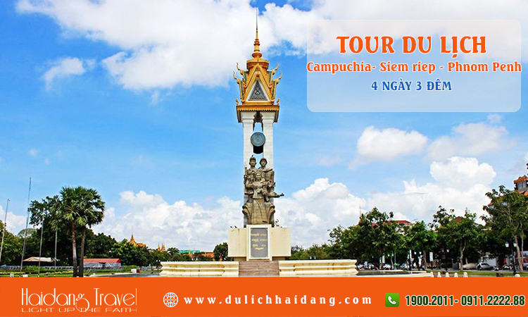 Tour Campuchia Siêm riệp Phnom pênh 4 ngày 3 đêm