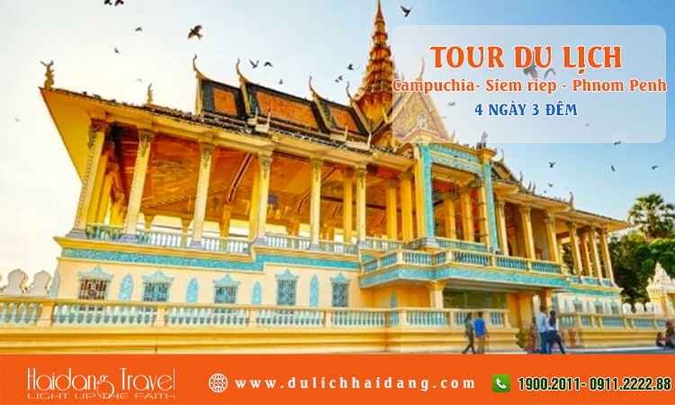 Tour Campuchia Siêm riệp Phnom pênh 4 ngày 3 đêm