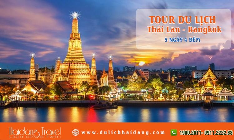 Tour du lịch Thái Lan Bangkok Pattaya 5 ngày 4 đêm