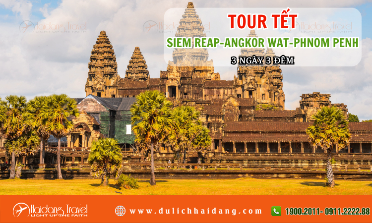 Tour Tết Siem Reap Angkor Wat Phnom Penh 3 ngày 3 đêm
